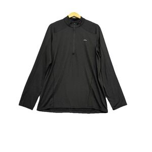 Patagonia Pullover Mens XXL Black Capilene Midweight Zip Neck Long Sleeve Hiking